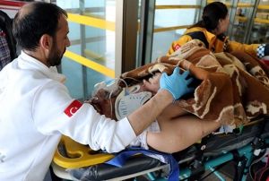 Kayseri'de aranan ahs polisi karsnda grnce 5. kattan atlad