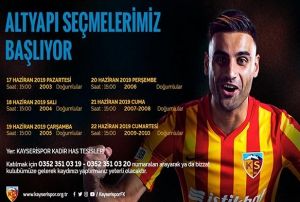 Kayserispor alt yap semeleri balyor