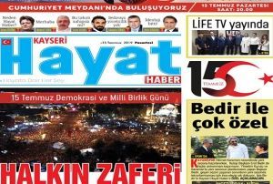 Kayseri HAYAT HABER yayn hayatna balad
