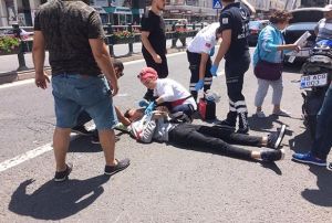 stasyon caddesinde trafik kazas