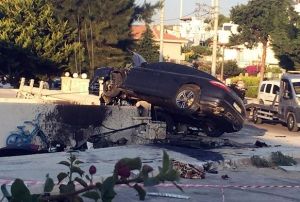 Kazada lks aracn ibresi 220'de kilitli kald