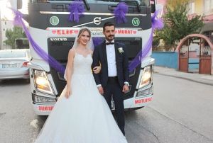 Damat gelini almaya tryla gitti