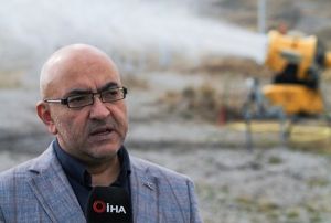 Erciyes'te karlama makineleri pistlerdeki yerini ald