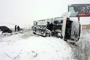 Ktahya'da otobs kazas: 19 yaral