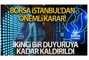 Borsa stanbul'da devre kesici yukar ynl kaldrld