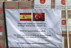 Trkiye'den spanya ve talya'ya tbbi malzeme yardm 