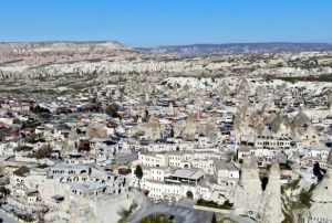 Hayalet ehir Kapadokya havadan grntlendi
