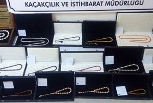 1 milyon lira deerinde tesbih ele geirildi