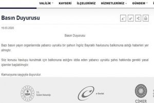 Balkona aslan ngiliz Bayra hakknda ilem balatld