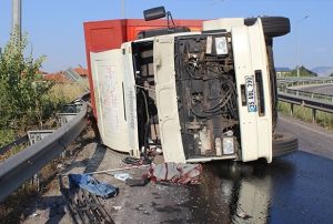 Devrilen kamyonet srcs, Gzm gne ald dedi