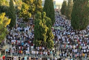 Mescid-i Aksa'da Kurban Bayram namaz klnd