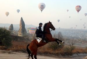 Kapadokyada balonlar gkyz ile yeniden buluuyor