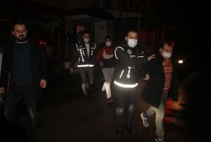 Uyuturucu partisine polis baskn: 1'i kadn 8 gzalt