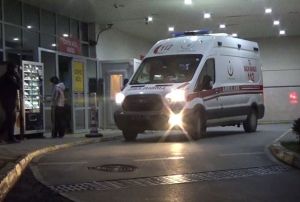 112 Acil Salk ekibine kurusk tabancal saldr