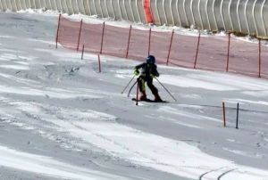 Erciyes'te scak havada kayak keyfi