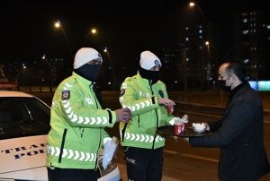 Kayseri Bykehir'den souk kstlama gnnde scak davran