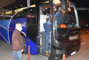 Krkkale'de yolcu otobsnde koronavirs panii