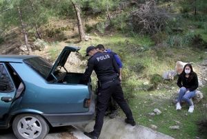 Polisi grnce, kz arkadan arata brakp daa kat