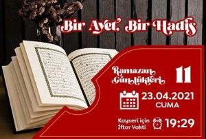 Ramazan Gnlkleri-11 ; Bir Ayet & Bir Hadis	