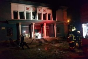 Kayseri'de, eski Arkeoloji Mzesi'nde yangn