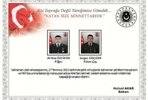 Pene Harekat blgesinde atma: 2 ehit, 1 yaral