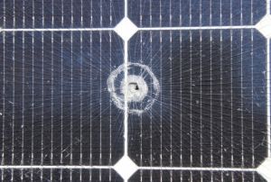 Milyonlarca liralk enerji tesisine maganda kurunu delik at