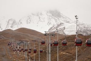 Erciyes'in zirvesi beyaza brnd