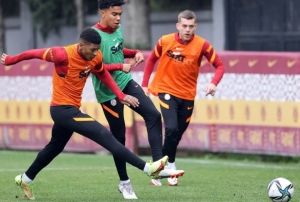 Galatasaray'da adalesinde ar hisseden Morutan antrenmanda yer almad