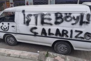 nce aldlar sonra sprey boyayla mesaj braktlar