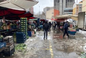 Souk havalar pazar tezgahlarn vurdu