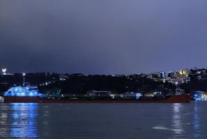 Rusyadan gelen ayiei ya ykl gemi stanbul Boazna ulat