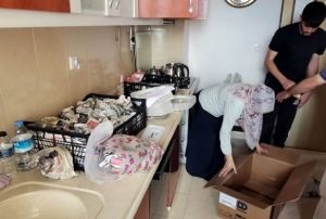 Evinden tahliye edilen kooperatif madurlar yardm istiyor