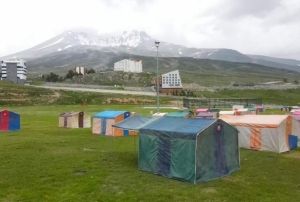 Scaktan bunalanlar iin Erciyeste kamp imkan