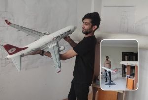Evinde uak yapyor, Almanyadan sipari ald