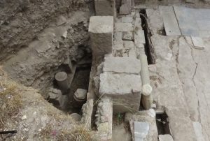 Antik kentte Roma dneminden kalan hamam bulundu