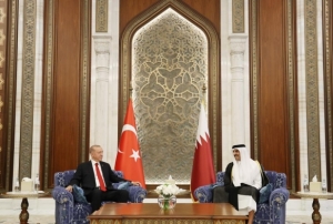 Cumhurbakan Erdoan, Katar Emiri Al Thani ile grt