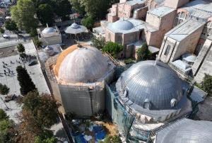 Ayasofya-i Kebir Camii erifinde restorasyon balad