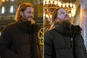 Travis Fimmel, Ayasofya'yı gezdi