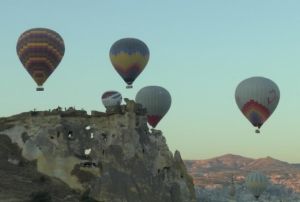 Kapadokyada yılın ilk gnnde grsel şlen