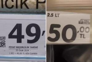 Marketlerde yine etiketler değişti