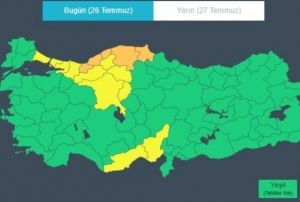 15 İl İin Kodlu Uyarı!