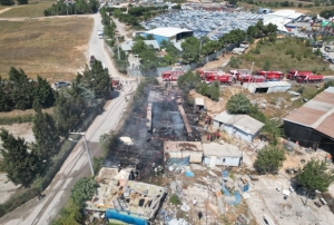 Yediemin otoparknda yangn