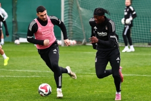 Be�ikta�'ta Trabzonspor ma�� haz�rl�klar� ba�lad�