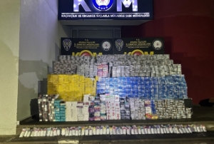 16 bin paket ka�ak sigara ele ge�iri