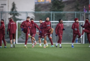 Trabzonspor yeni yılın ilk antrenman