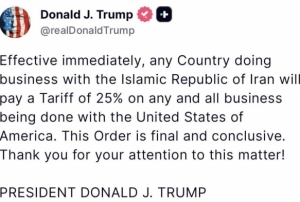 Trump’tan İran ile iş yapan ülkelere yaptırım kararı