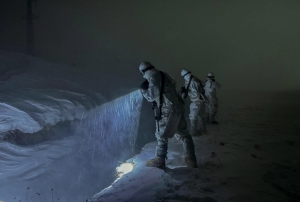 So�uk ve kara ra�men Mehmet�ik g�revde