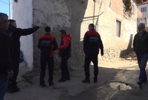 Eski yap�larda b�y�k hasarlar olu�tu