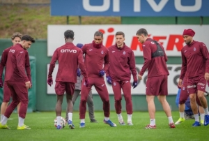 Trabzonspor, Galatasaray ma�� haz�rl�klar�n� s�rd�rd�