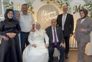 Kaçarak evlenen çift düğün yaptı